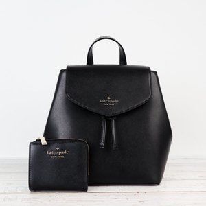 NWT Kate Spade Lizzie Flap Backpack & Wallet *SET*